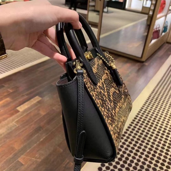 Coach 1941 Troupe Tote 16 In Snakeskin - Picture 3 of 6